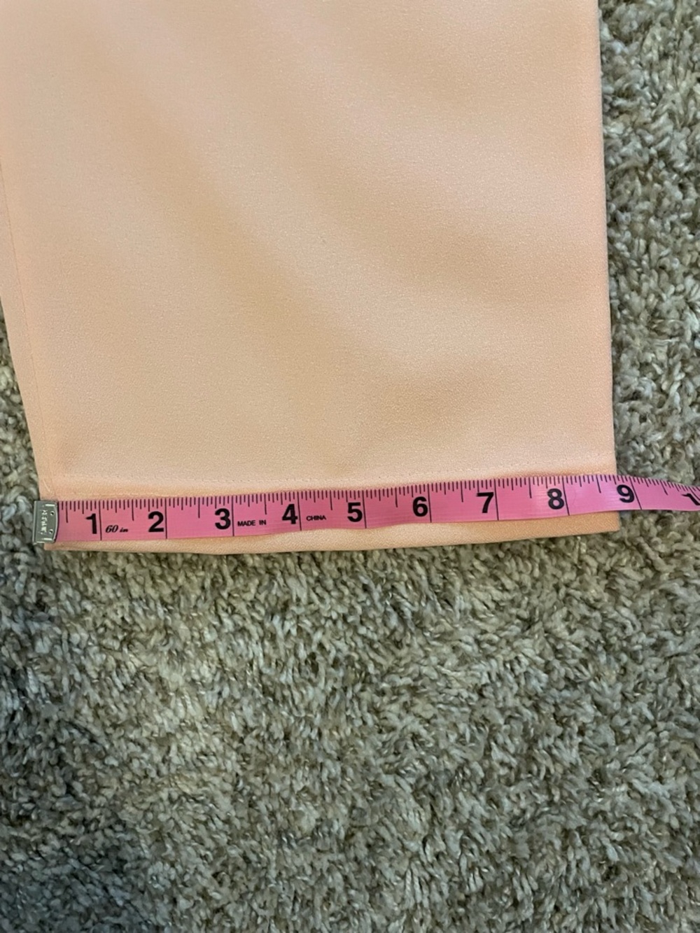 Peach Embroidered Button-Up Blouse with matching Pants - Picture 6 of 6